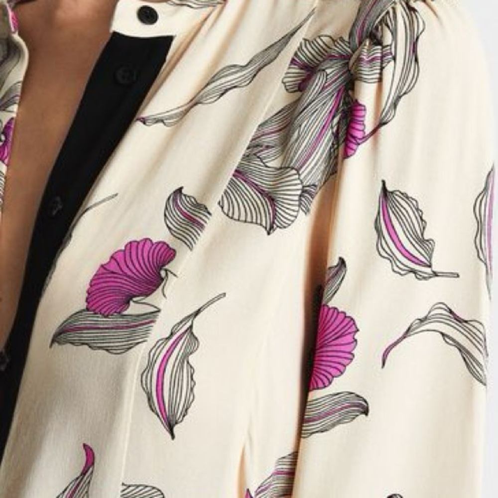 Reiss Zoe Floral Print Mini Dress with Pockets Size 4 - Picture 3 of 7